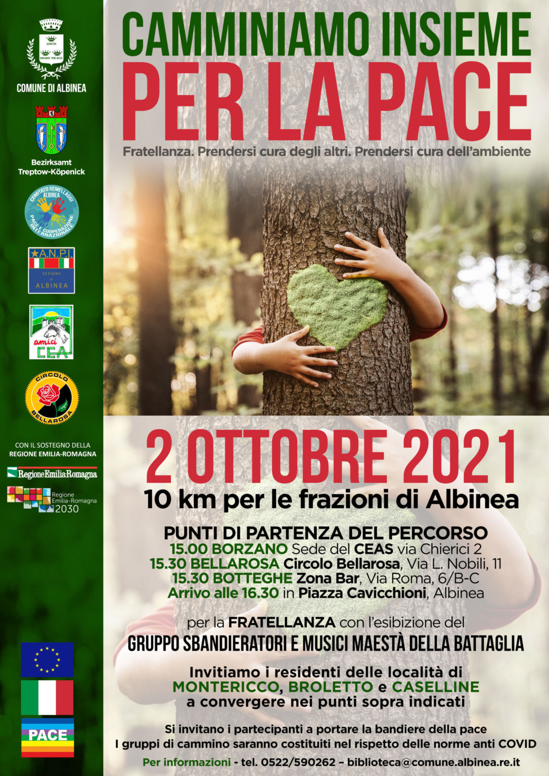 Sabato 2 Ottobre Camminiamo Insieme Per La Pace Comune Di Albinea