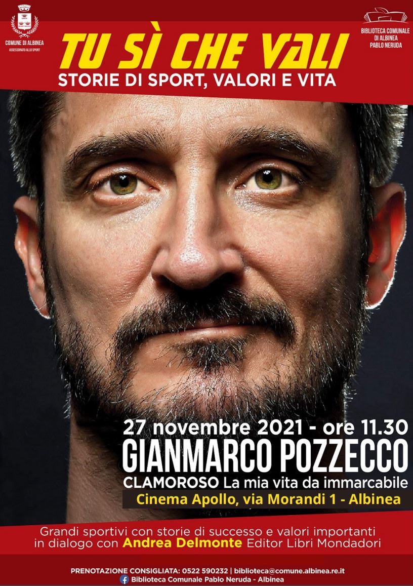 Sabato 27 Novembre Gianmarco Pozzecco Ad Albinea Per Tu S Che Vali 