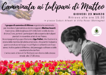 Leggi: «Giovedì 23 marzo la “Camminata ai…»