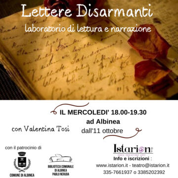 Leggi: «“Lettere disarmanti”: laboratorio di lettura e…»