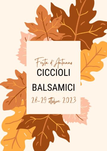 Leggi: «Ciccioli Balsamici 2023»