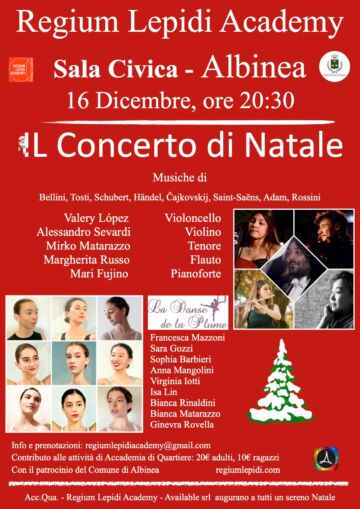 Leggi: «Il 16 dicembre il Concerto di…»