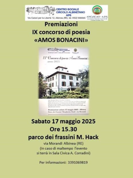 Leggi: «Sabato 17 maggio il parco dei…»