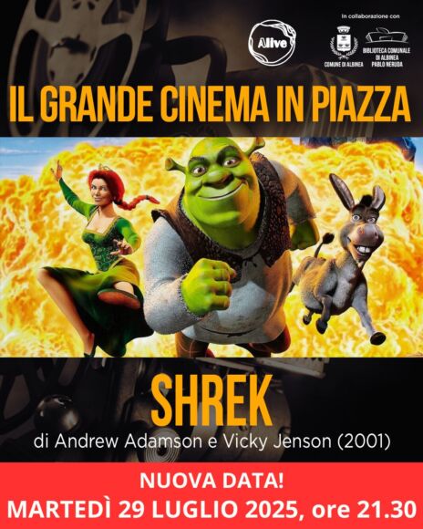 Leggi: «Martedì 29 luglio il cinema all’aperto…»