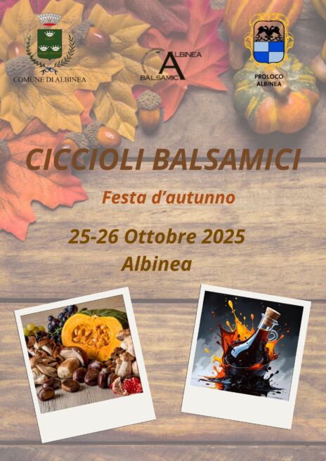 Leggi: «Fiera Ciccioli Balsamici, come partecipare alla…»