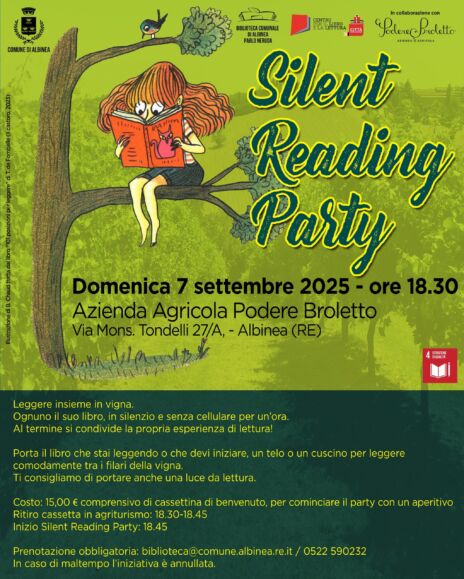 Leggi: «Domenica 7 settembre un Silent Reading…»