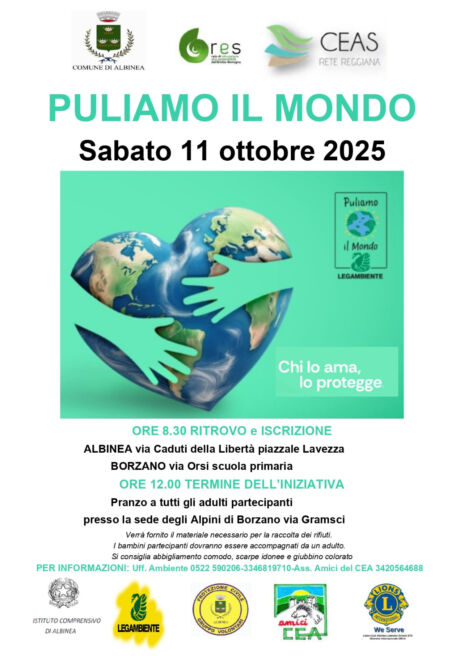 Leggi: «Sabato 11 ottobre “Puliamo il Mondo”…»