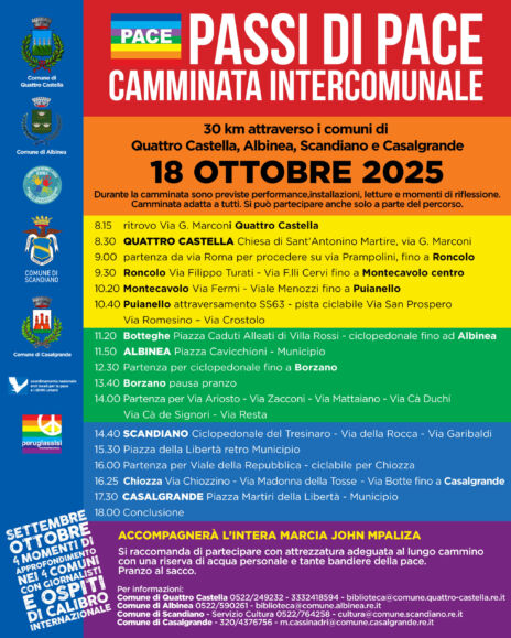 Leggi: «Sabato 18 ottobre la marcia intercomunale…»