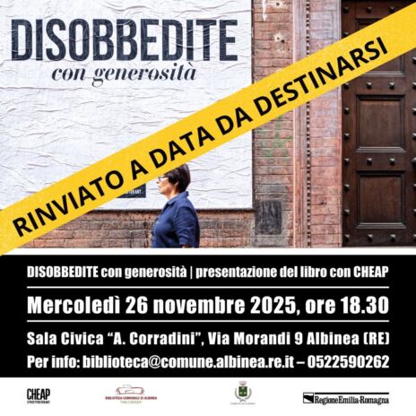 Leggi: «La presentazione di “Disobbedite con generosità”…»
