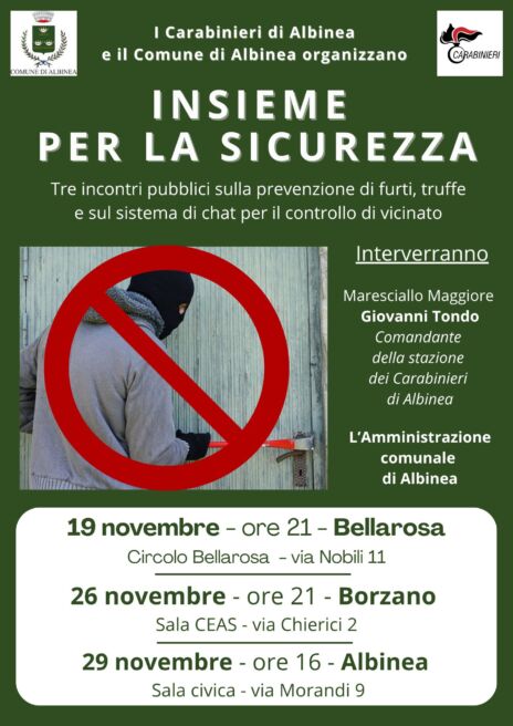 Leggi: «Sicurezza ad Albinea, tre incontri con…»