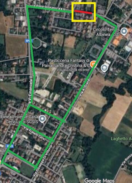 Leggi: «Lunedì 24 novembre un tratto di…»