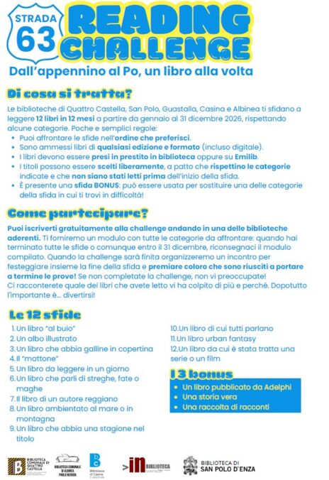 Leggi: «La biblioteca di Albinea lancia la…»