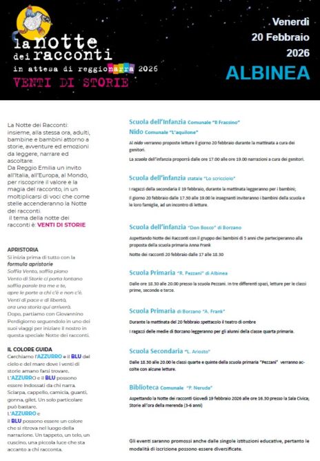 Leggi: &laquo;Il 20 febbraio sarà una ricchissima&hellip;&raquo;