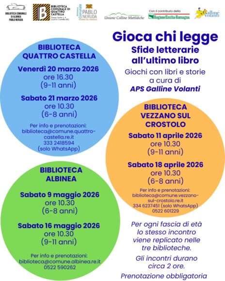 Leggi: &laquo;Gioca chi legge: sfide letterarie all’ultimo&hellip;&raquo;