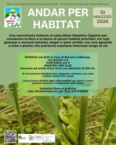 Leggi: &laquo;Domenica 10 maggio “Andare per habitat”&hellip;&raquo;