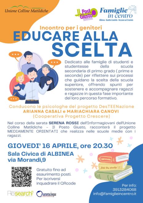 Leggi: «Educare alla scelta della scuola superiore…»