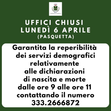 Leggi: &laquo;Reperibilità in caso di nascite o&hellip;&raquo;