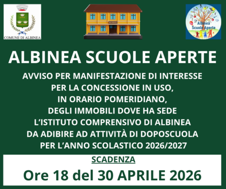 Leggi: «Albinea scuole Aperte: aperta la manifestazione…»