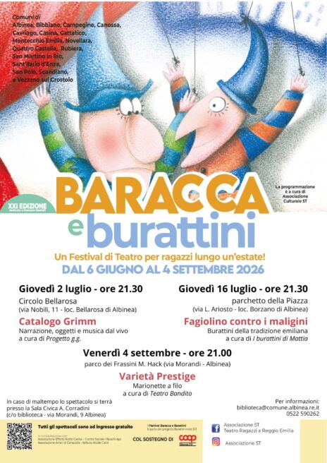 Leggi: &laquo;Tra luglio e settembre tre spettacoli&hellip;&raquo;