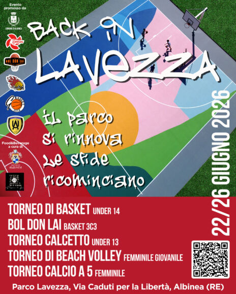 Leggi: «Dal 22 al 26 giugno basket,…»