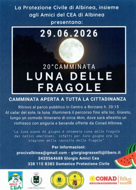 Leggi: «Lunedì 29 giugno la camminata della…»