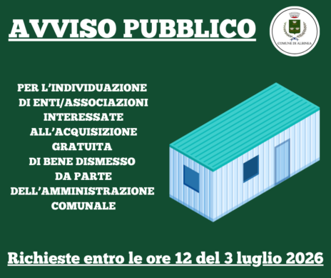 Leggi: &laquo;Avviso pubblico per l’individuazione di enti/associazioni&hellip;&raquo;