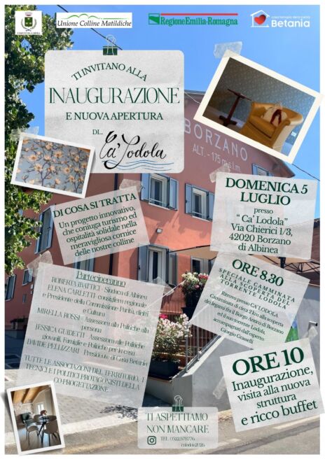 Leggi: &laquo;Domenica 5 luglio l’Inaugurazione di “Abitare&hellip;&raquo;