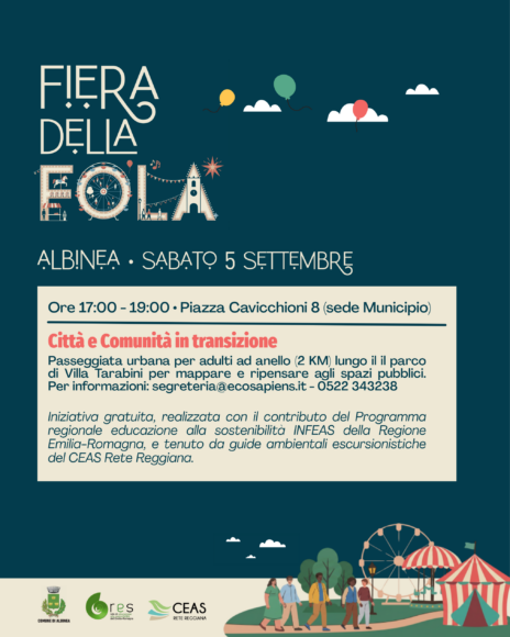 Leggi: «Sabato 5 settembre la “Passeggiata urbana”…»