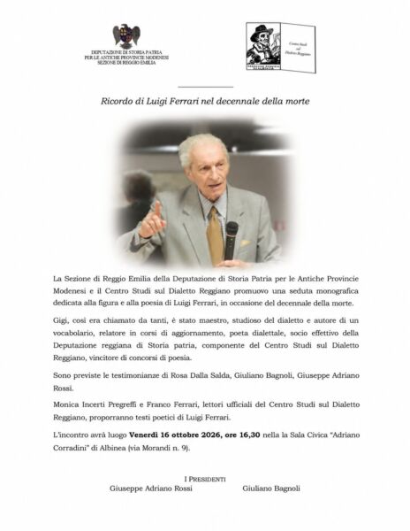 Leggi: «Venerdì 16 ottobre un incontro in…»