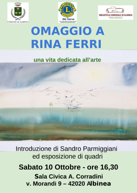 Leggi: «Sabato 10 ottobre la mostra in…»