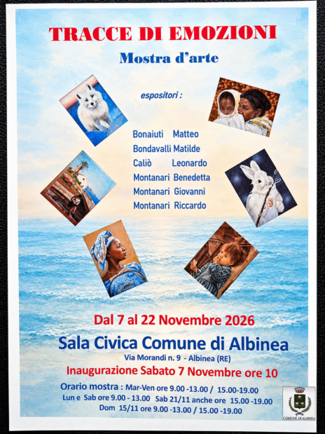 Leggi: «Sabato 7 novembre inaugurerà la mostra…»
