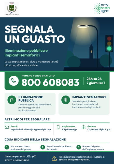 Leggi: &laquo;Guasti all’illuminazione pubblica: il nuovo numero&hellip;&raquo;